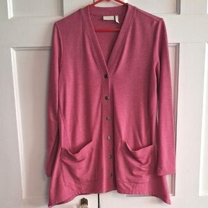 Women's Pink Cardigan Sweater